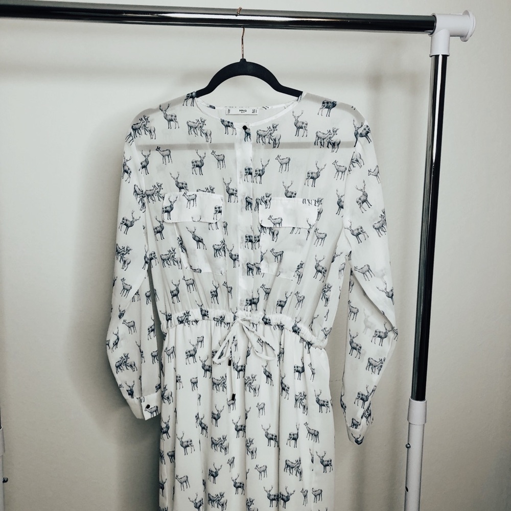 Printed shirt Dress MANGO